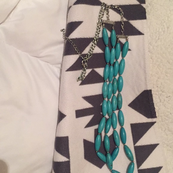 Jewelry - Long turquoise silver necklace